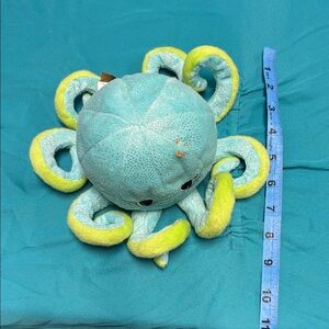 Blue & Yellow Plush Octopus Stuffed Animal